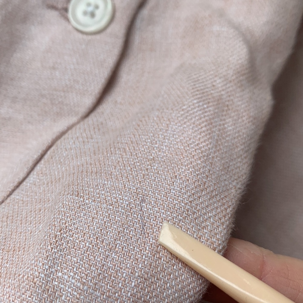 Icone 100% linen light blush blazer size 2 - Picture 8 of 9